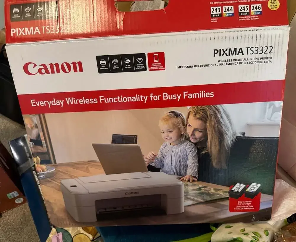 Canon PIXMA TS3322 Wireless Inkjet All-in-One Printer